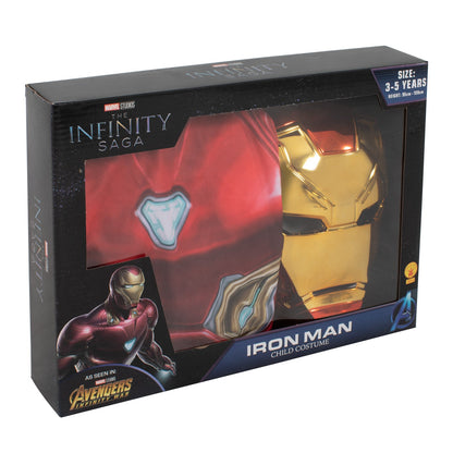 White Smoke Iron Man Costume Box 3 to 5 years Costumes