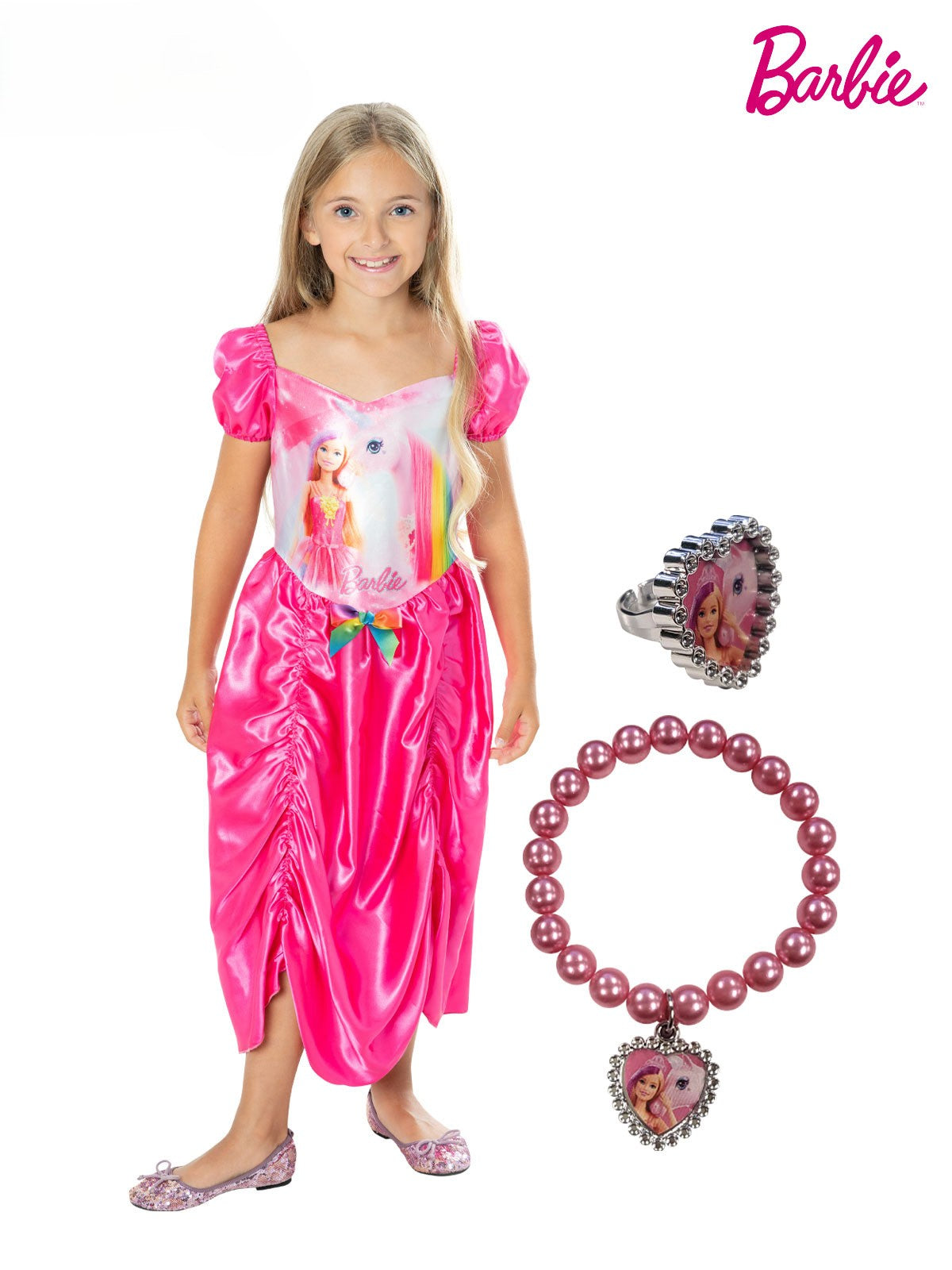 White Smoke Barbie Costume Box 3 to 5 years Costumes