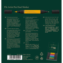 Dark Slate Gray Faber-Castell Pitt Artist Pen, Dual Marker, 10Pcs Pens and Markers