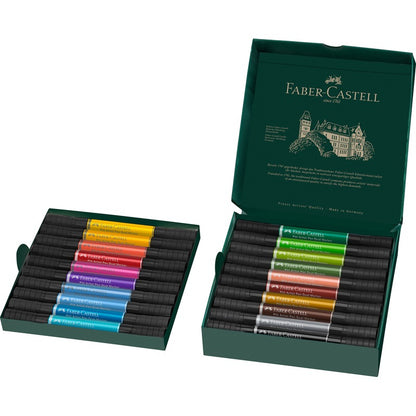 White Smoke Faber-Castell Pitt Artist Pen, Dual Marker, 20Pcs Pens and Markers