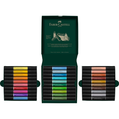 White Smoke Faber-Castell Pitt Artist Pen, Dual Marker, 30Pcs Pens and Markers