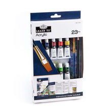 White Smoke Royal & Langnickel Learn to Acrylic Painting 23pc Mixed Media Art Sets