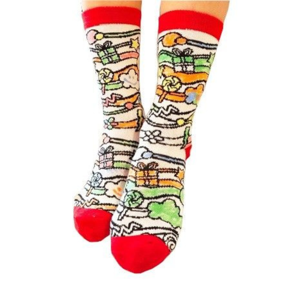 White Smoke Doodle Docks - Colour Your Own Socks Bath Time Fun