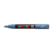 White Smoke Posca PC1M  Extra Fine Bullet Tip Paint Marker, Slate Grey Paint Markers