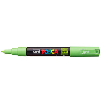 White Smoke Posca PC1M  Extra Fine Bullet Tip Paint Marker, Apple Green Paint Markers
