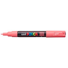 White Smoke Posca PC1M  Extra Fine Bullet Tip Paint Marker, Coral Pink Paint Markers