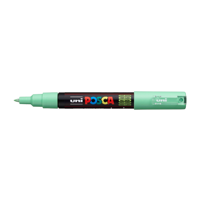 White Smoke Posca PC1M  Extra Fine Bullet Tip Paint Marker, Light Green Paint Markers