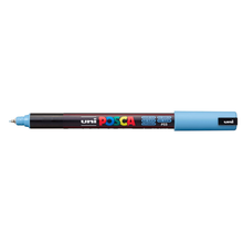 Light Gray Posca PC 1MR Ultra Fine Bullet Tip Paint Marker, Glacier Blue Paint Markers