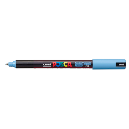 Light Gray Posca PC 1MR Ultra Fine Bullet Tip Paint Marker, Glacier Blue Paint Markers