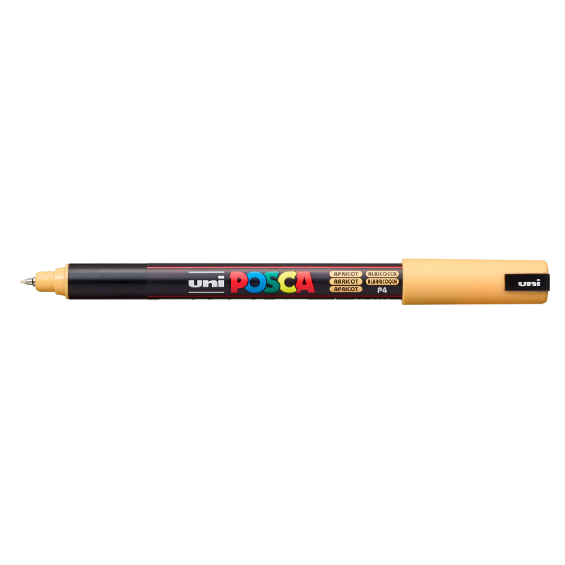 Gray Posca PC 1MR Ultra Fine Bullet Tip Paint Marker, Apricot Paint Markers
