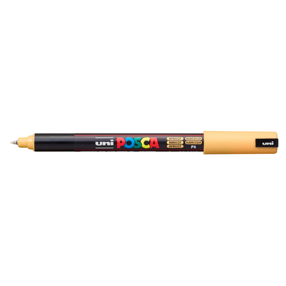 Gray Posca PC 1MR Ultra Fine Bullet Tip Paint Marker, Apricot Paint Markers
