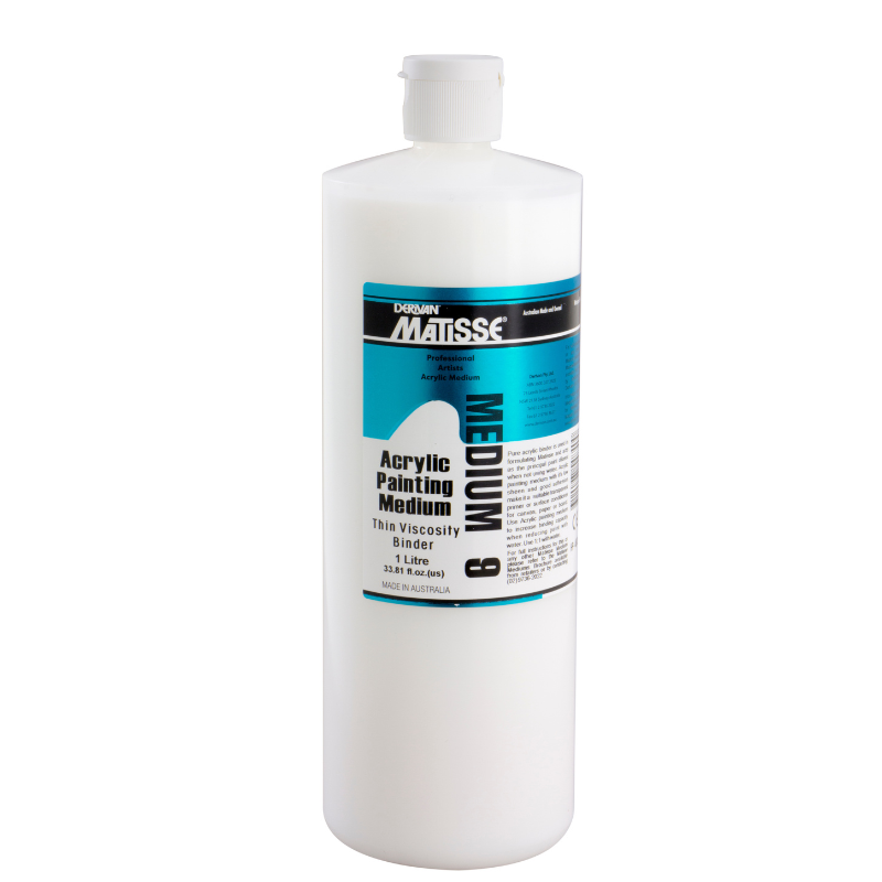 Lavender Derivan Matisse Acrylic Painting Medium, 1Lt Mediums