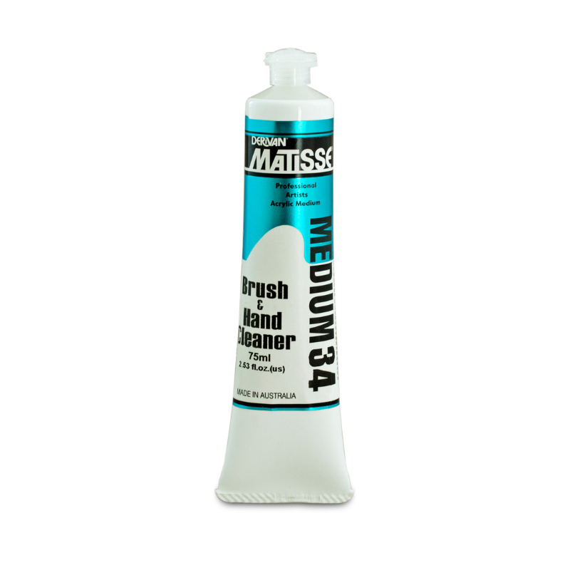 White Smoke Derivan Matisse Brush & Hand Cleaner, 75ml Painting Accessories