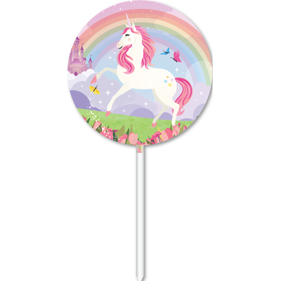 White Smoke Cake Topper Acrylic - Unicorn Themed Parties