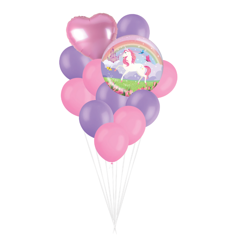 White Smoke Balloon Latex 12 Pack - Unicorn Themed Parties