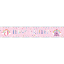 Misty Rose Birthday Banner - Unicorn Themed Parties