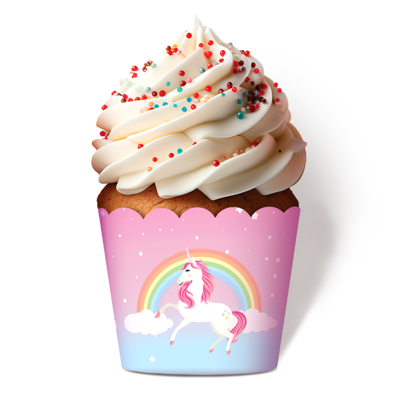 White Smoke Cupcake Cups 12 Pack - Unicorn Themed Parties