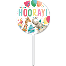 White Smoke Acrylic Cake Topper - Party Animals Themed Parties