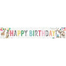 White Smoke Birthday Banner - Party Animals Themed Parties
