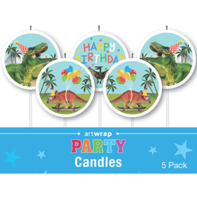 White Smoke Candle 5 Pick - Dinosaur Themed Parties