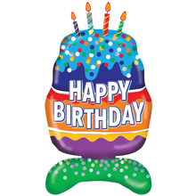 White Smoke Balloon Foil 86cm - Birthday Cake Balloons