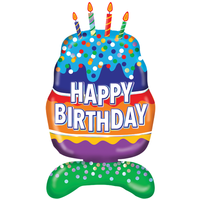 White Smoke Balloon Foil 86cm - Birthday Cake Balloons