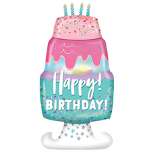White Smoke Balloon Foil 148cm - Cake Pink Balloons