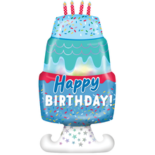 White Smoke Balloon Foil 148cm - Cake Blue Balloons