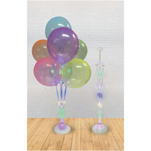 Light Gray LED Light Balloon Stand 74cm - Multi Balloons