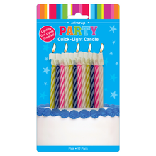 Deep Sky Blue Candle Quick Light 12 Pack - Pink Assorted Candles