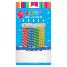Deep Sky Blue Candle Quick Light 12 Pack Candles