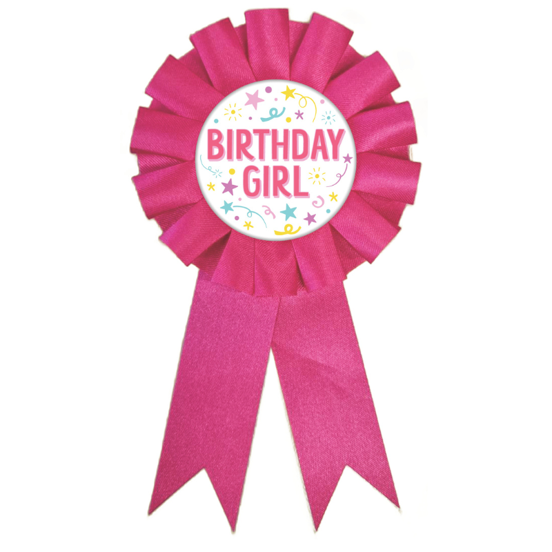 White Smoke Ribbon Badge - Girl Badges