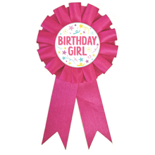 White Smoke Ribbon Badge - Girl Badges