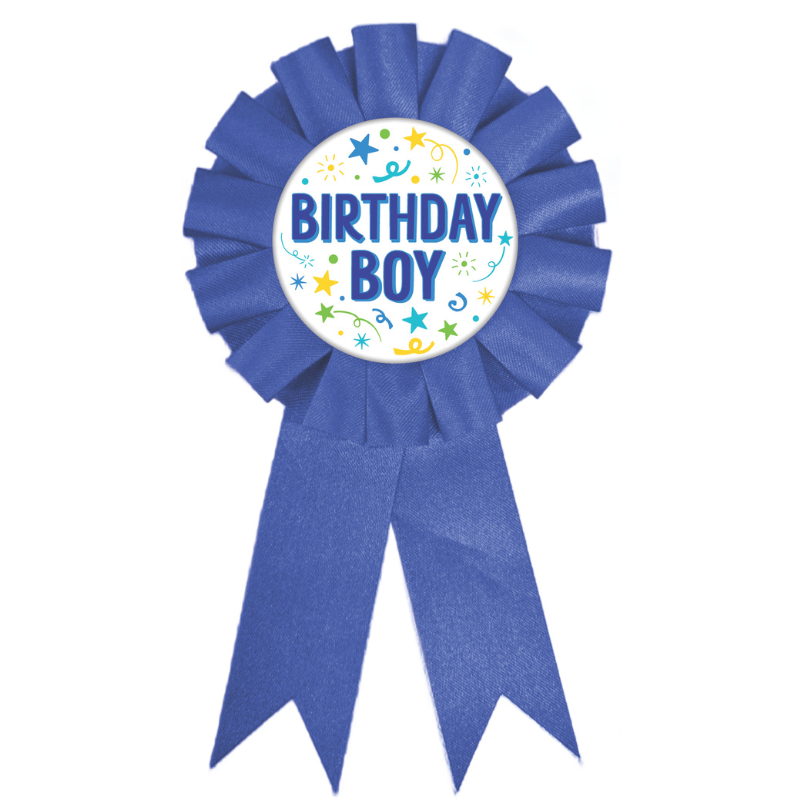 White Smoke Ribbon Badge - Boy Badges