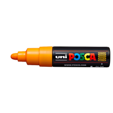 White Smoke Posca PC 7M Bold Bullet Tip Paint Marker, Bright Yellow Paint Markers