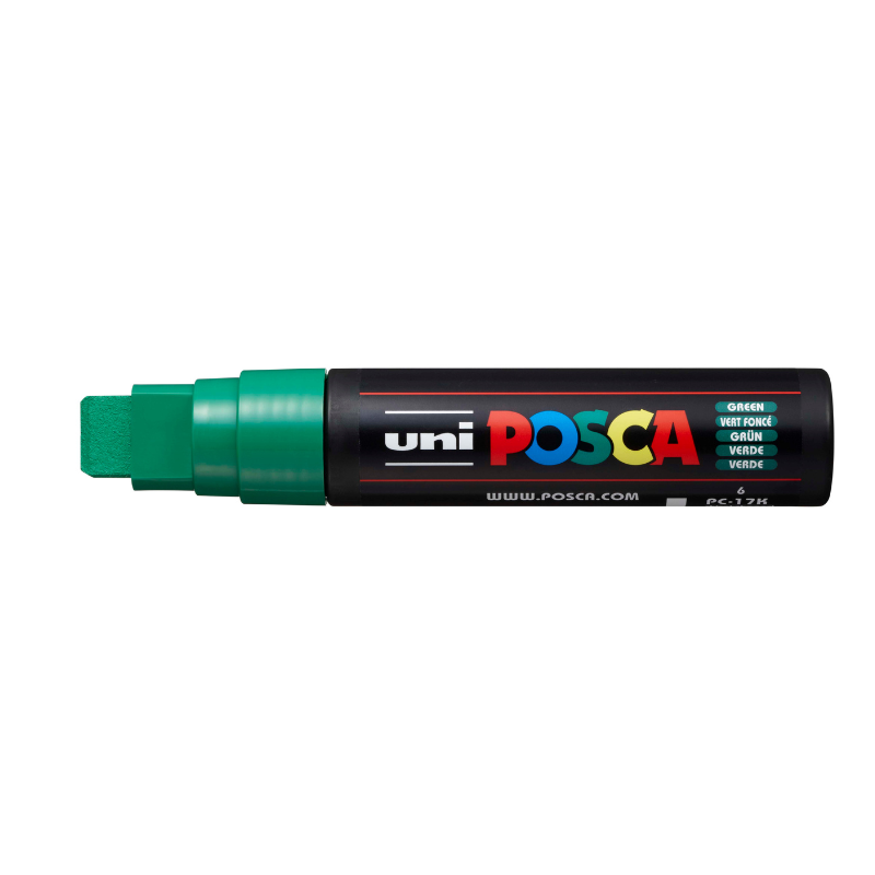 Posca PC17 Broad Chisel Tip Paint Marker, Green