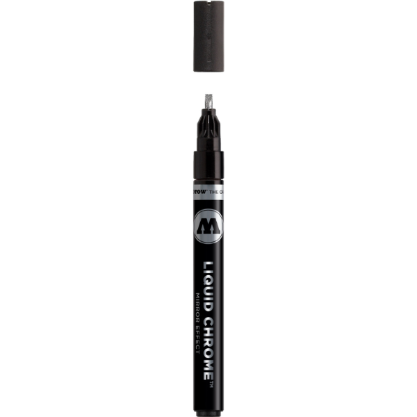 Dark Slate Gray Molotow Liquid Chrome, Calligraphy Pen, 3mm Specialty Markers