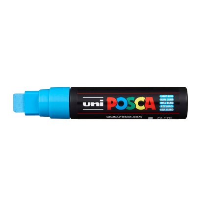 Dark Slate Gray Posca PC17  Broad Chisel Tip Paint Marker, Light Blue Paint Markers