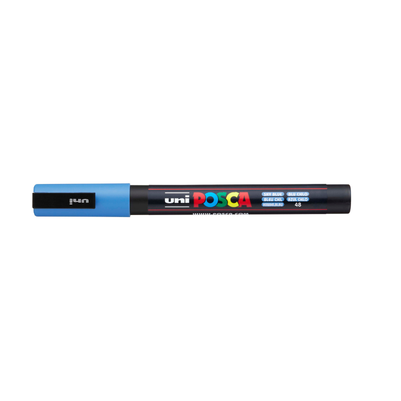 Dark Slate Gray Posca PC-3M Fine Bullet Tip Paint Marker, Sky Blue Paint Markers