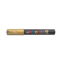 Light Slate Gray Posca PC1M  Extra Fine Bullet Tip Paint Marker, Gold Paint Markers