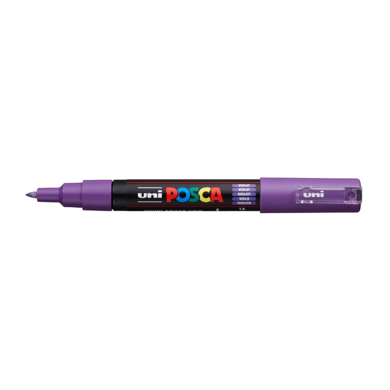 White Smoke Posca PC1M  Extra Fine Bullet Tip Paint Marker, Violet Paint Markers