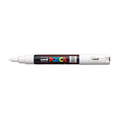 White Smoke Posca PC1M  Extra Fine Bullet Tip Paint Marker, White Paint Markers