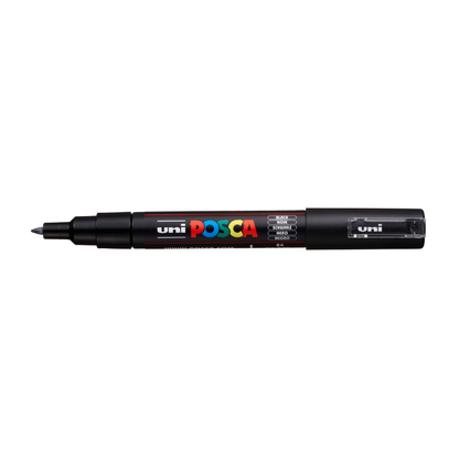 Black Posca PC1M  Extra Fine Bullet Tip Paint Marker, Black Paint Markers