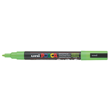 Dark Gray Posca PC-3M Fine Bullet Tip Paint Marker, Apple Green Paint Markers