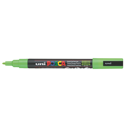 Dark Gray Posca PC-3M Fine Bullet Tip Paint Marker, Apple Green Paint Markers