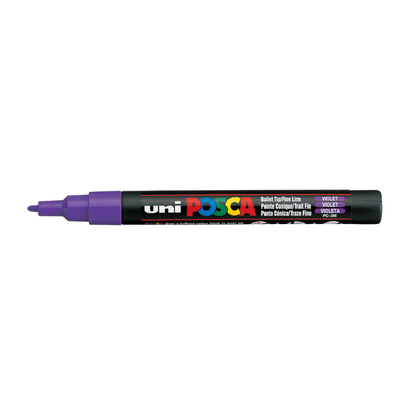 White Smoke Posca PC-3M Fine Bullet Tip Paint Marker, Violet Paint Markers
