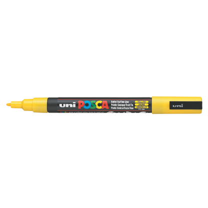 Light Slate Gray Posca PC-3M Fine Bullet Tip Paint Marker, Yellow Paint Markers