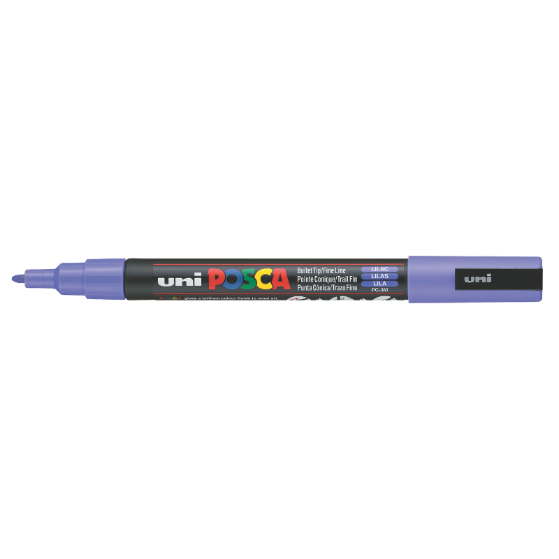 Light Slate Gray Posca PC-3M Fine Bullet Tip Paint Marker, Lilac Paint Markers