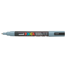 White Smoke Posca PC-3M Fine Bullet Tip Paint Marker, Grey Paint Markers