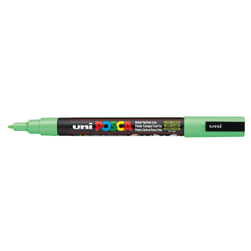 Dark Gray Posca PC-3M Fine Bullet Tip Paint Marker, Light Green Paint Markers